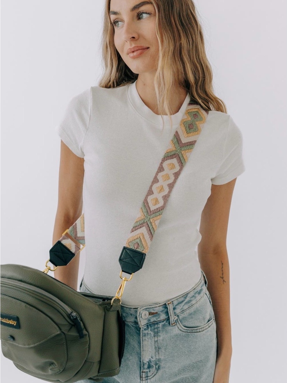 TushBaby Embroidered Crossbody Strap